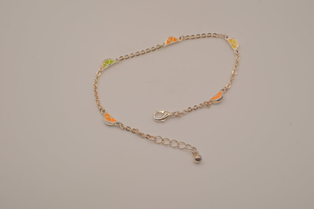 Vintage Avon "Fruity" citrus-themed anklet