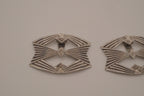 Vintage Art Deco style metal shoe clips