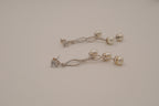 Sterling silver pearl dangle earrings