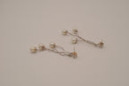 Sterling silver pearl dangle earrings