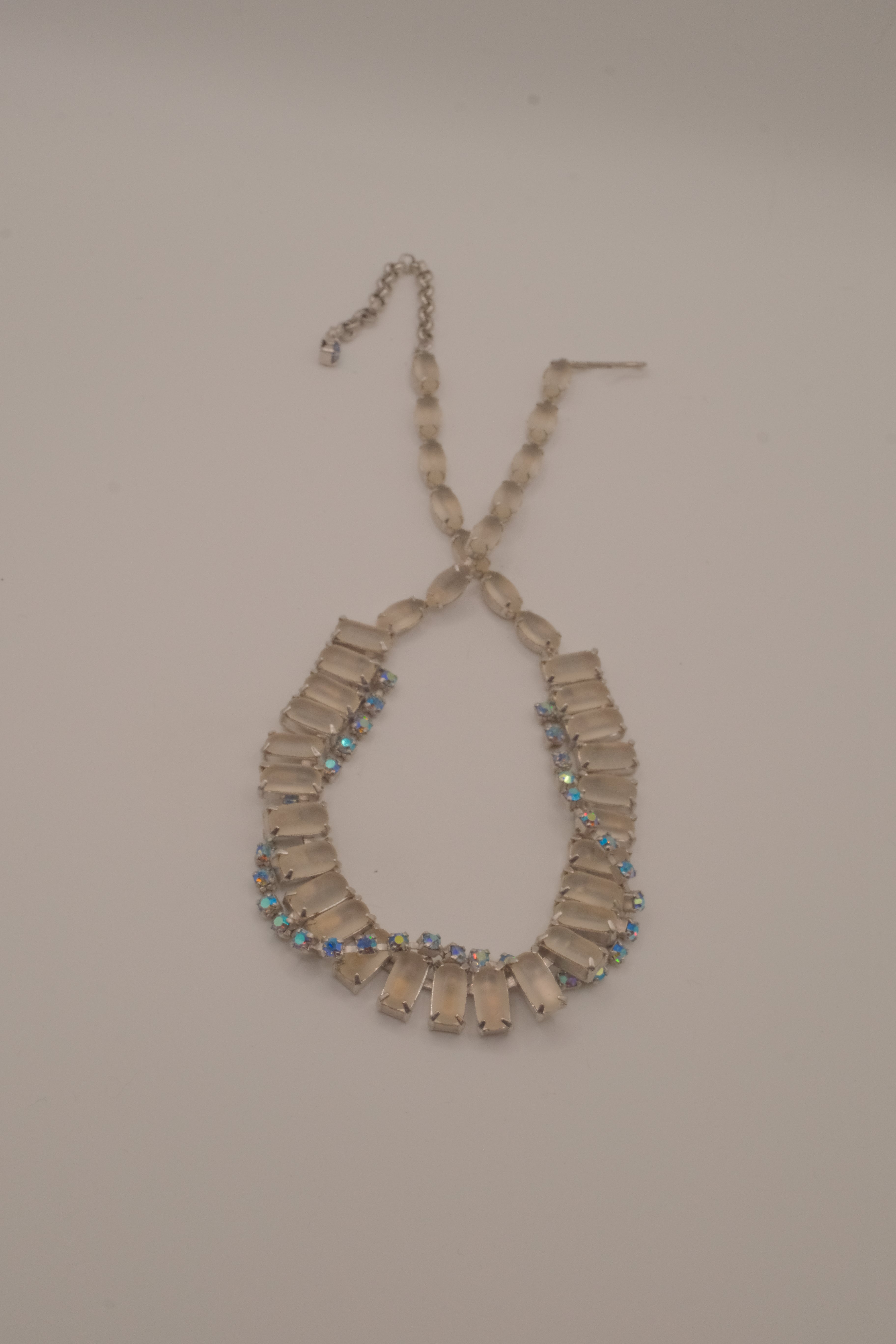 Vintage rhinestone collar necklace