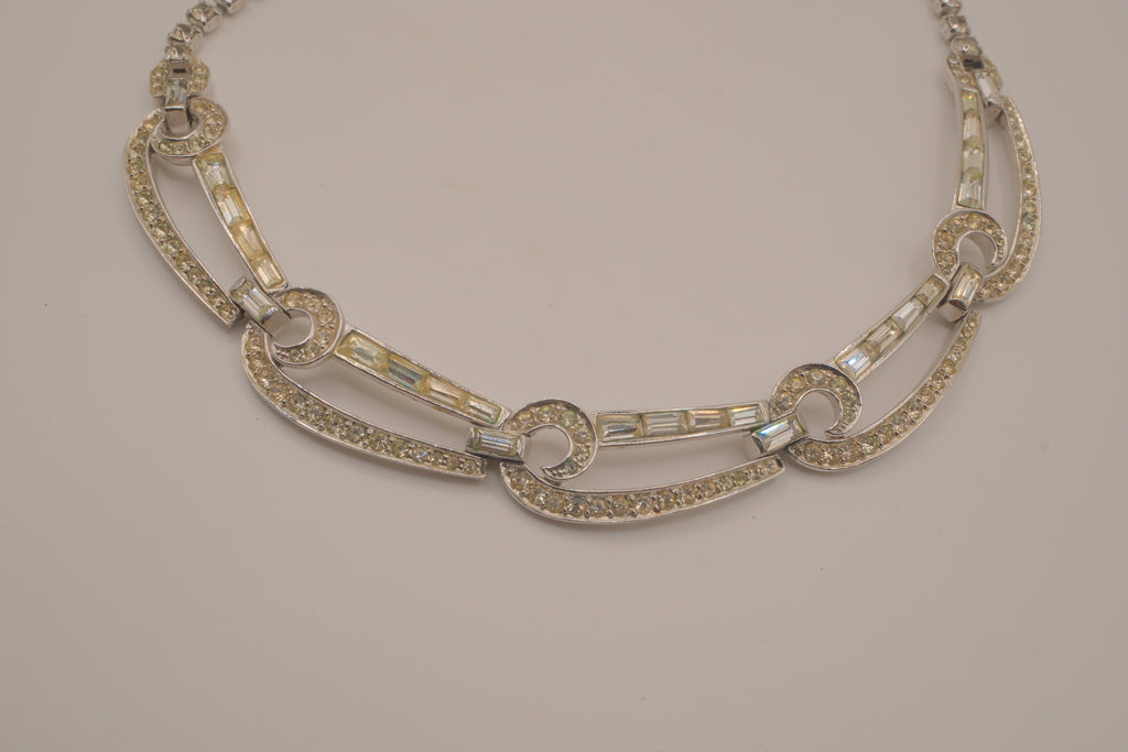 Vintage Art Deco rhinestone necklace