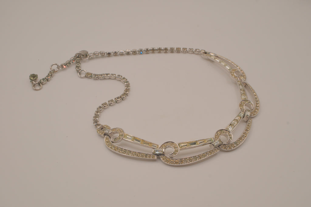 Vintage Art Deco rhinestone necklace