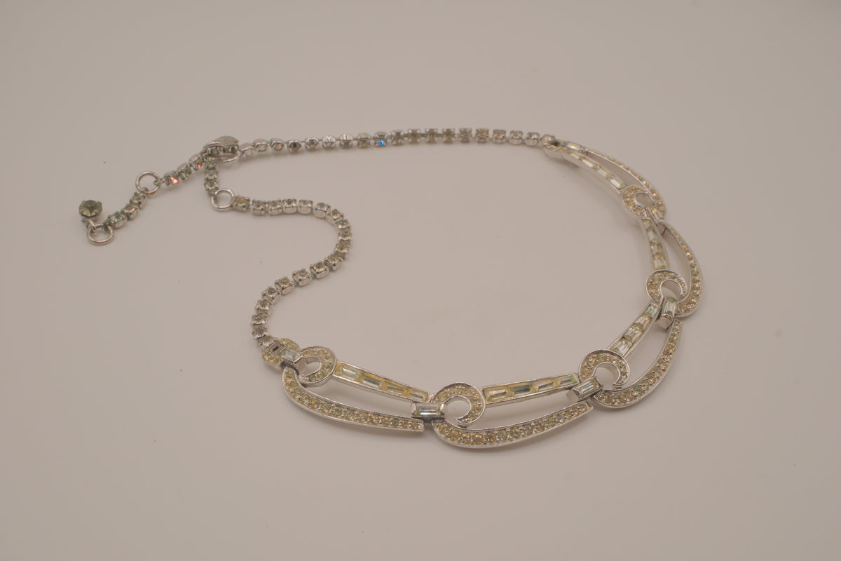 Vintage Art Deco rhinestone necklace