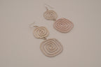 Geometric drop statement earrings