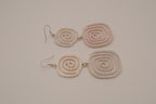 Geometric drop statement earrings