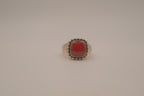 Vintage Carnelian sterling silver ring