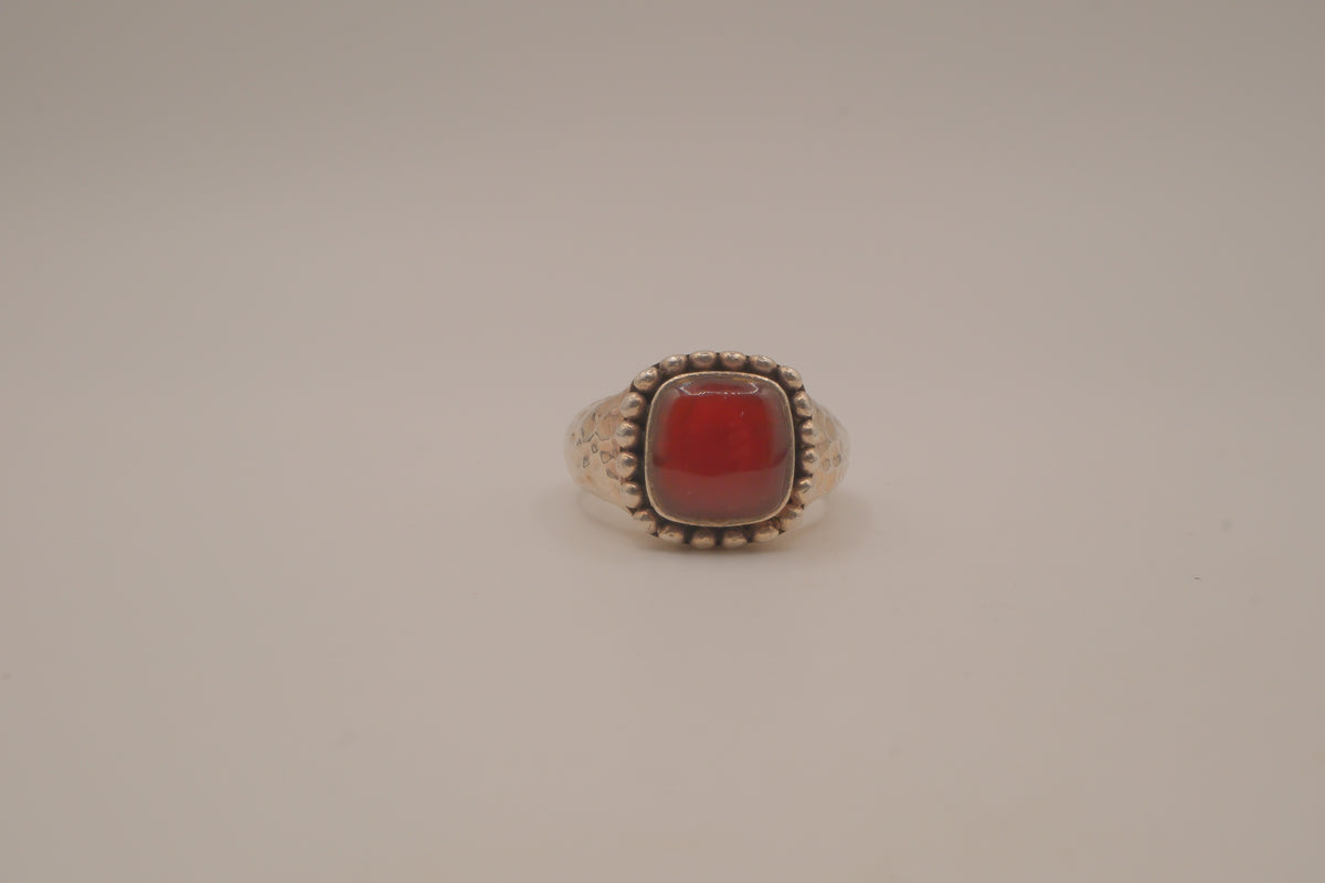 Vintage Carnelian sterling silver ring