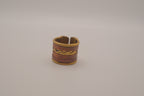 Mixed-metal cuff ring