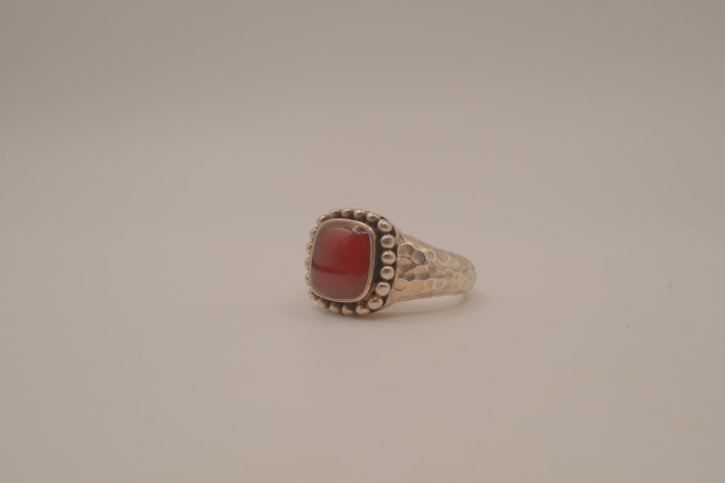Vintage Carnelian sterling silver ring