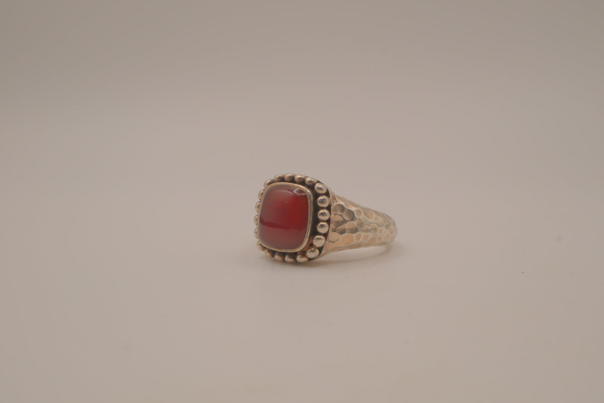 Vintage Carnelian sterling silver ring