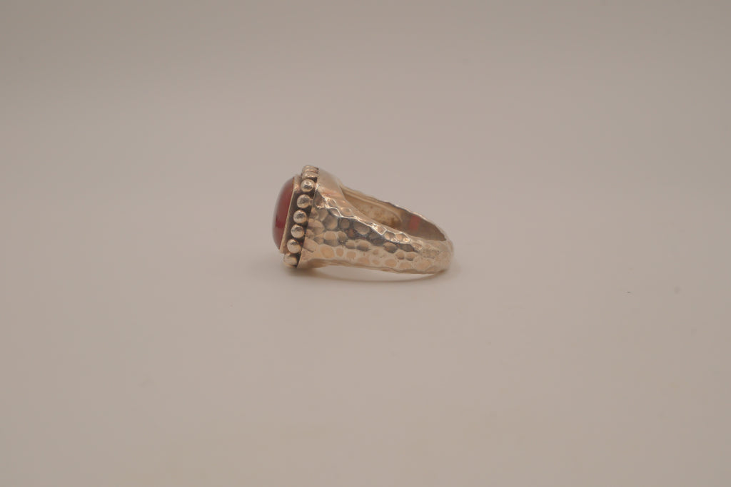 Vintage Carnelian sterling silver ring