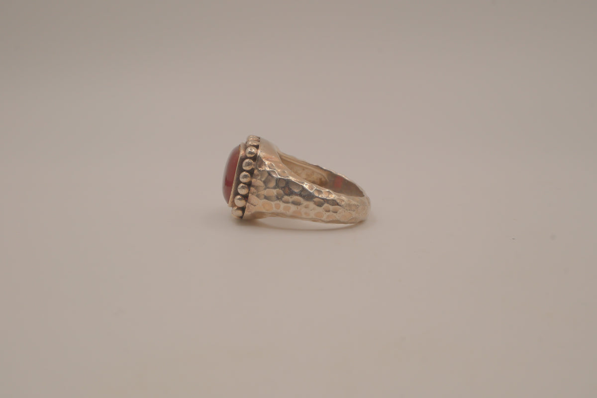 Vintage Carnelian sterling silver ring
