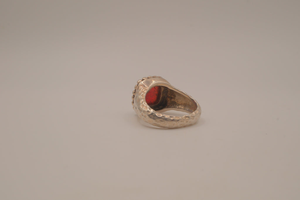 Vintage Carnelian sterling silver ring