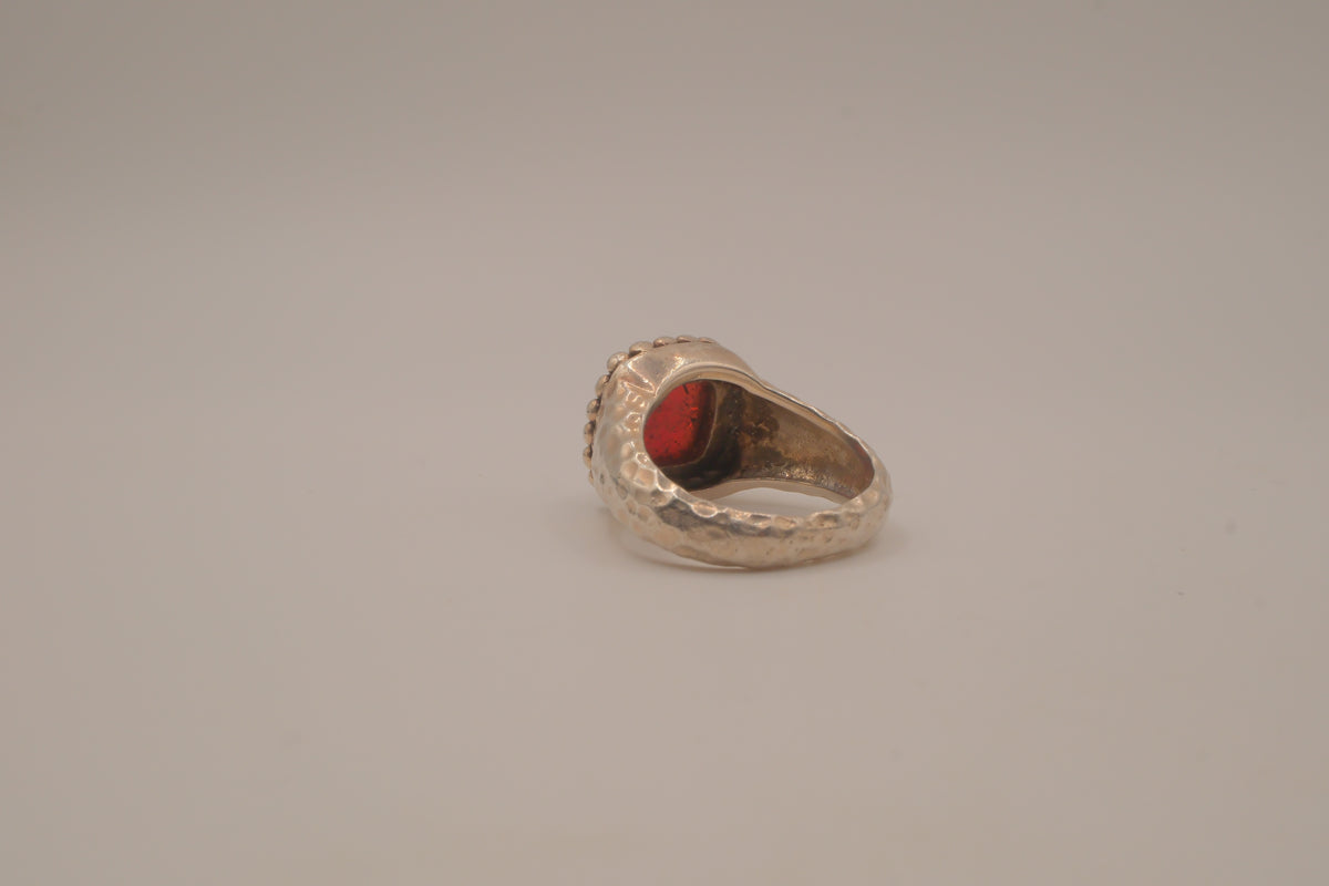 Vintage Carnelian sterling silver ring