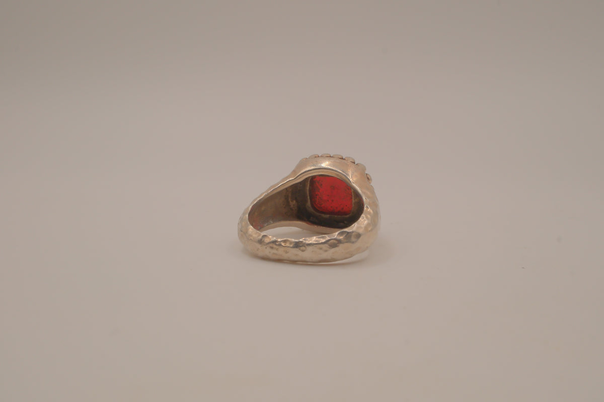 Vintage Carnelian sterling silver ring