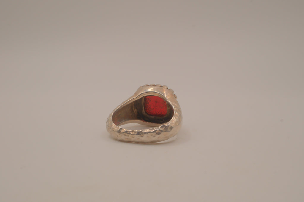 Vintage Carnelian sterling silver ring