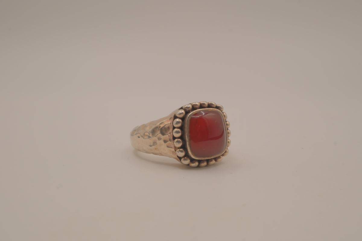 Vintage Carnelian sterling silver ring