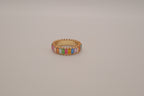 Rainbow Baguette Crystal Eternity Ring