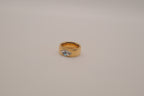 Bold marquise-cut crystal band ring