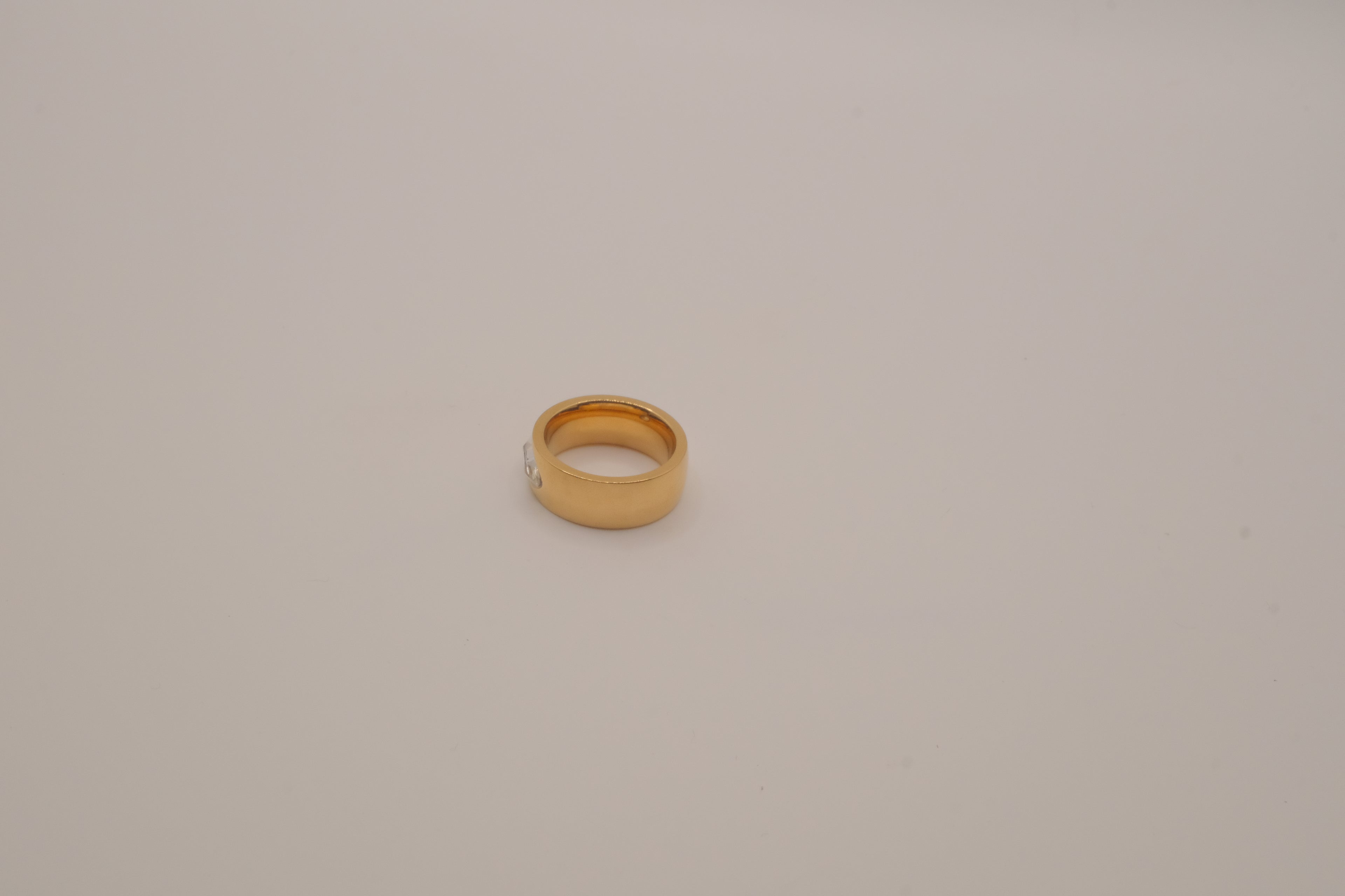 Bold marquise-cut crystal band ring