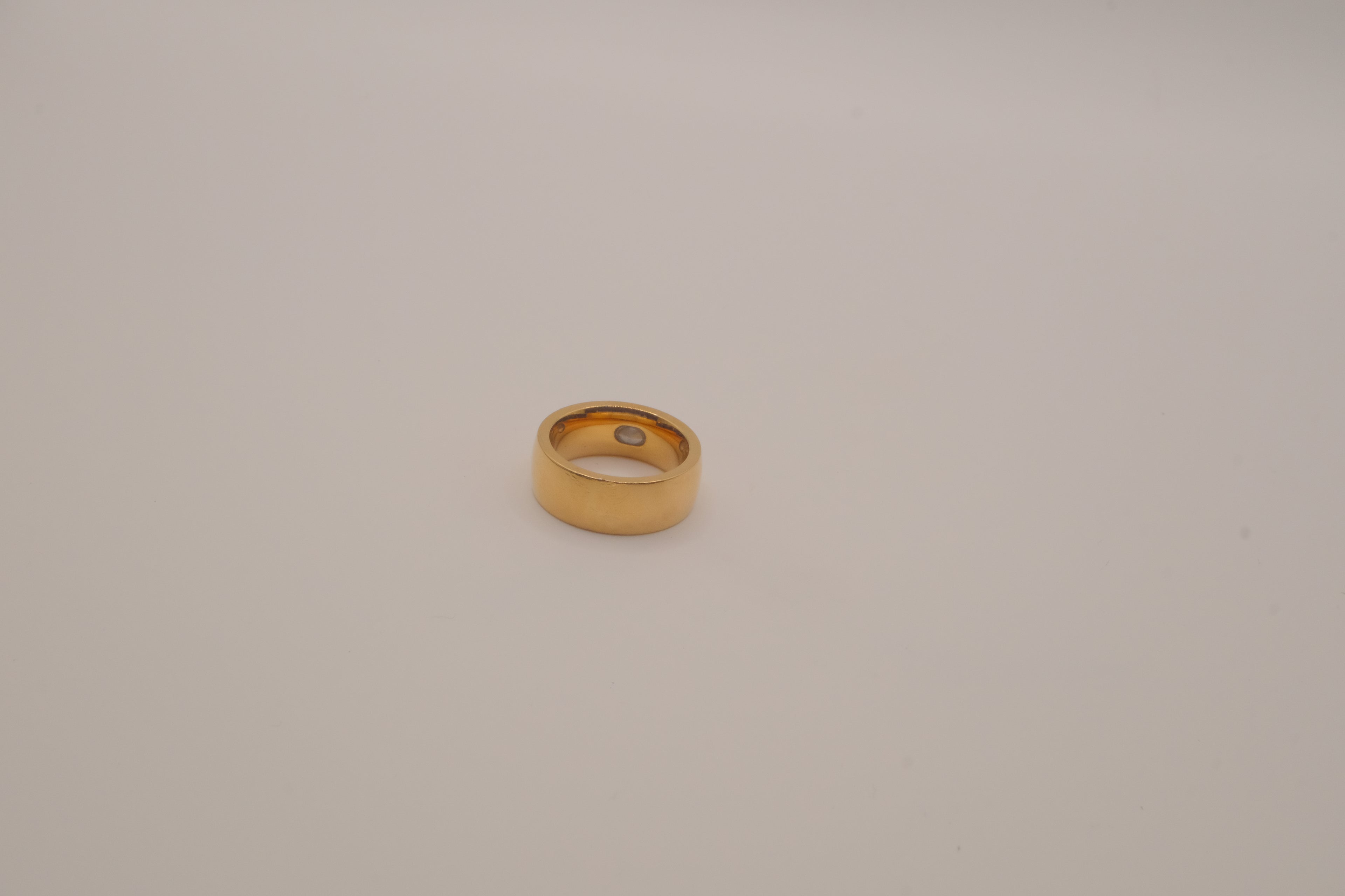 Bold marquise-cut crystal band ring