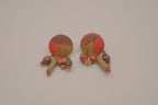 Vintage beaded cluster dangle earrings