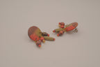 Vintage beaded cluster dangle earrings