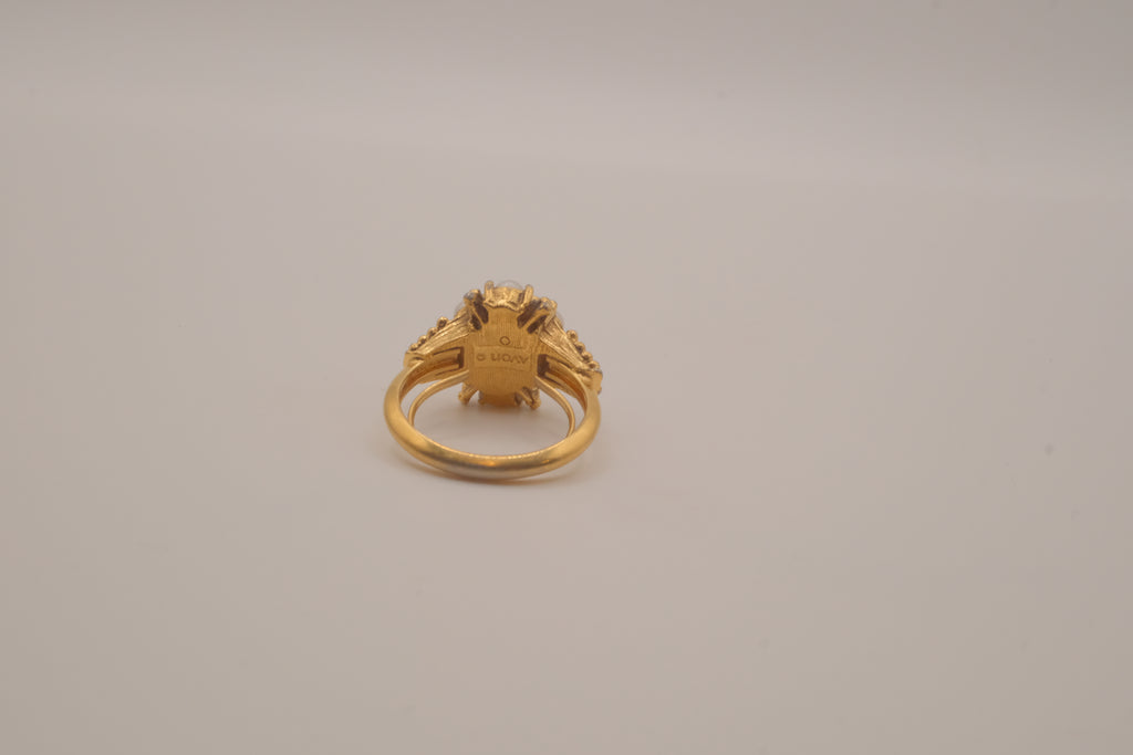 Avon "Roseglow" cocktail ring