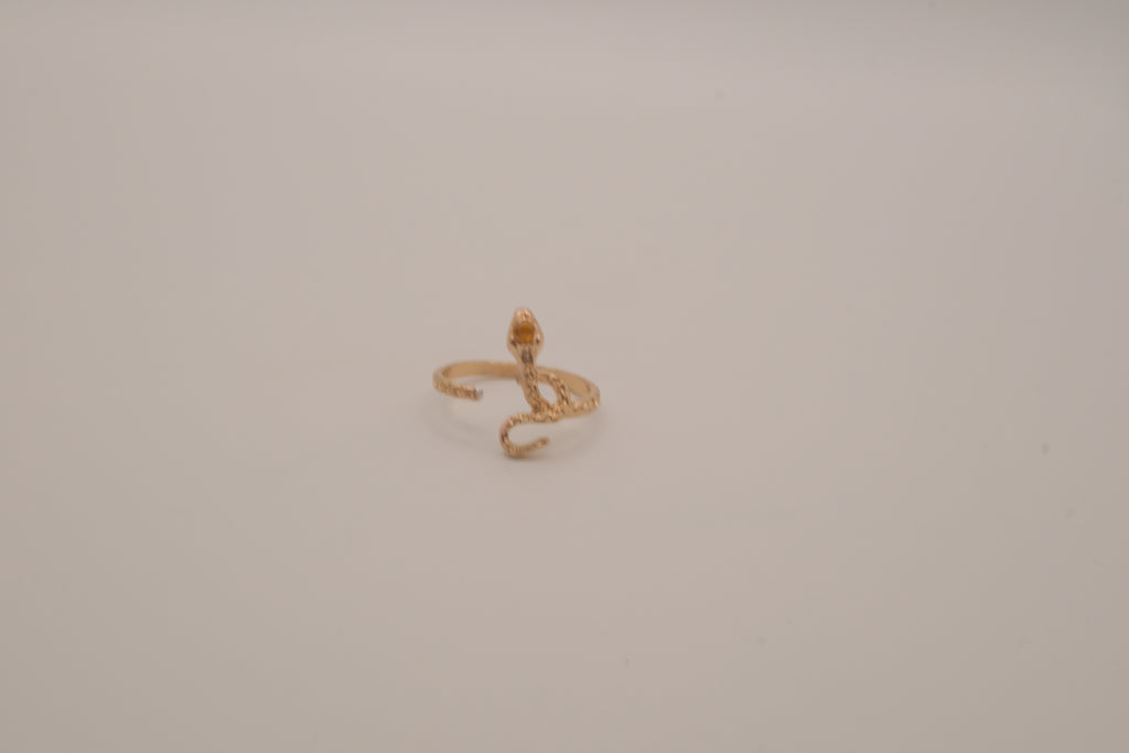 Gold-toned snake ring