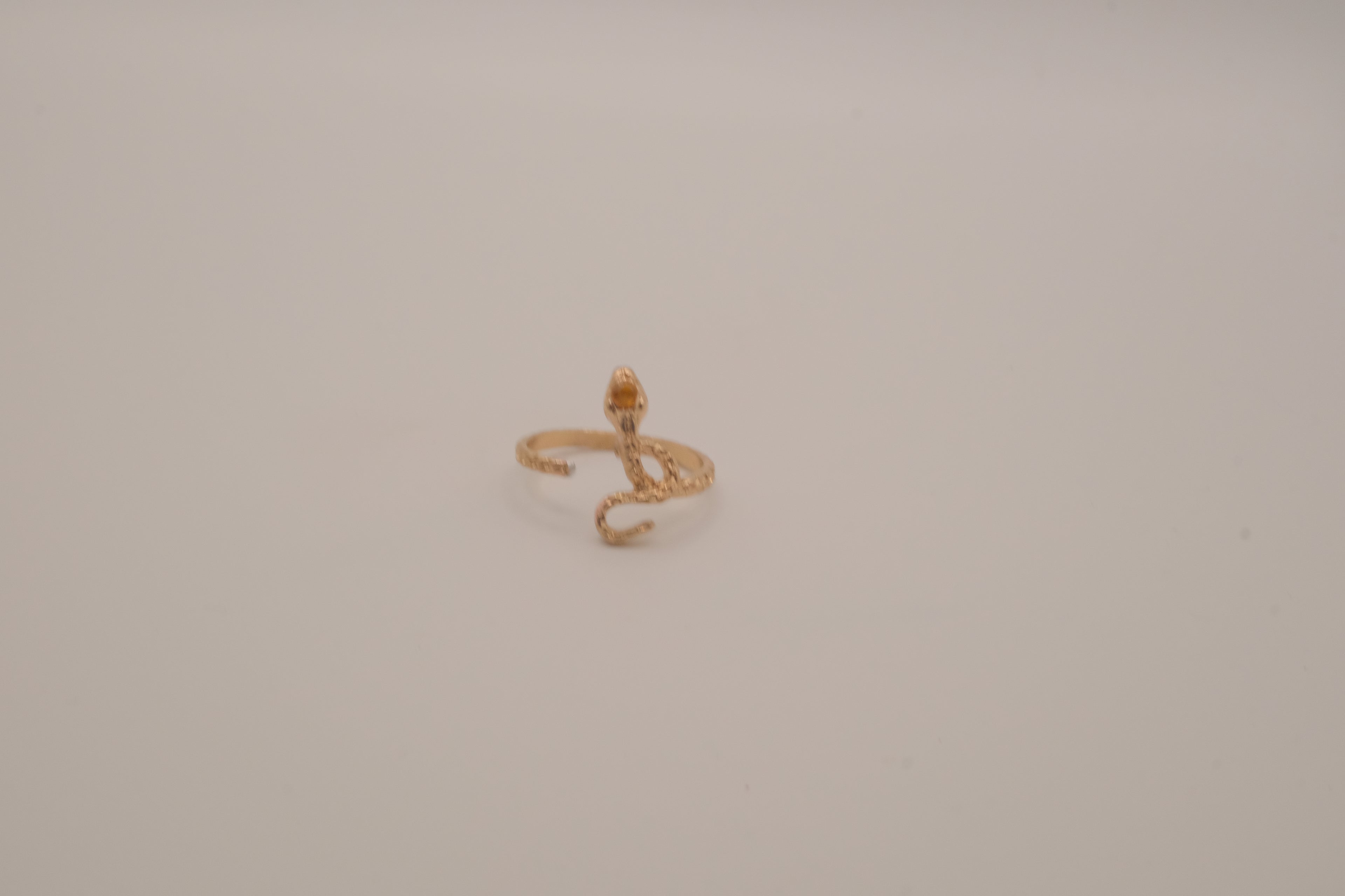 Gold-toned snake ring