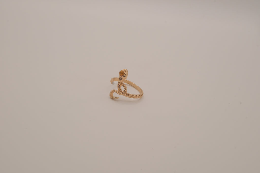 Gold-toned snake ring