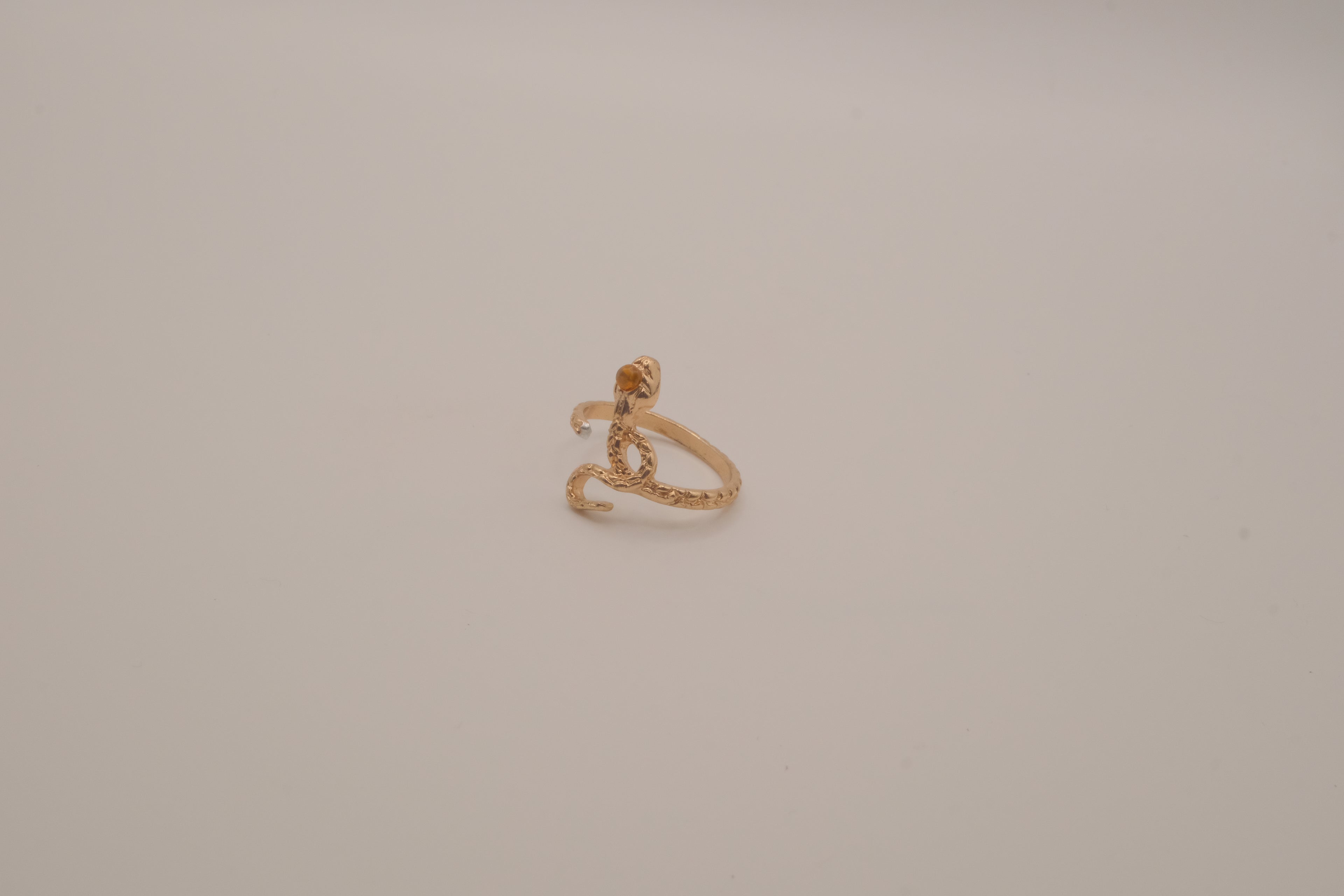 Gold-toned snake ring