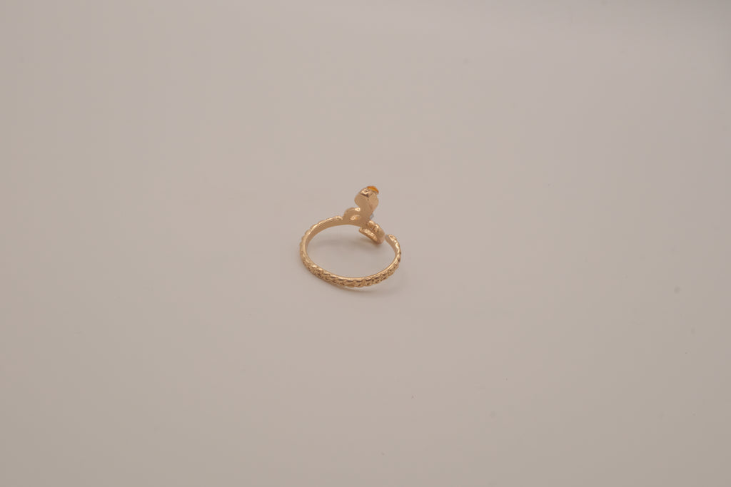 Gold-toned snake ring