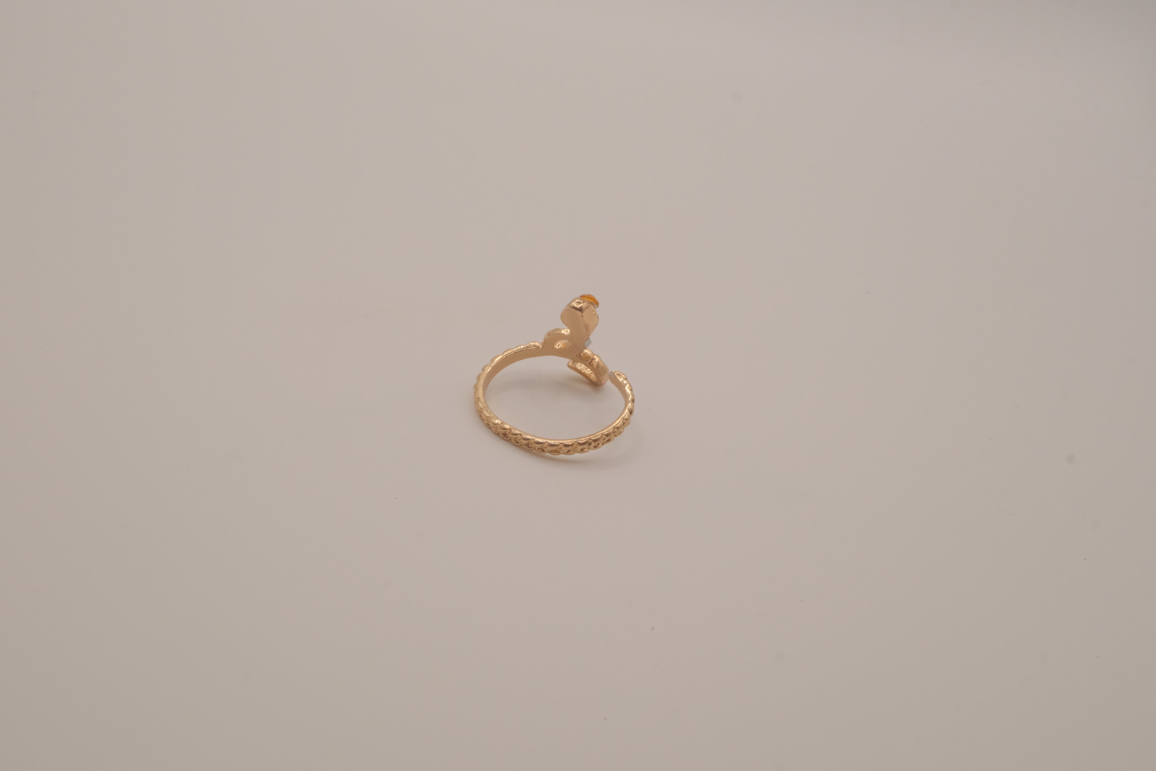 Gold-toned snake ring