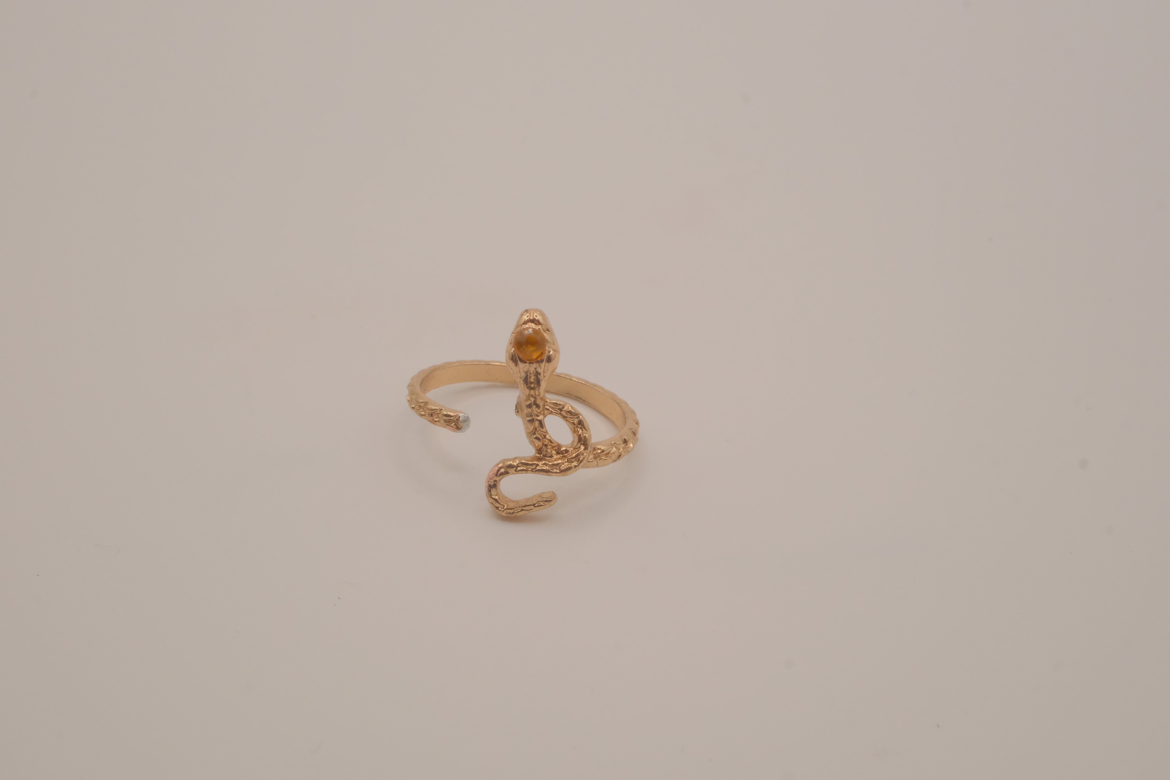 Gold-toned snake ring
