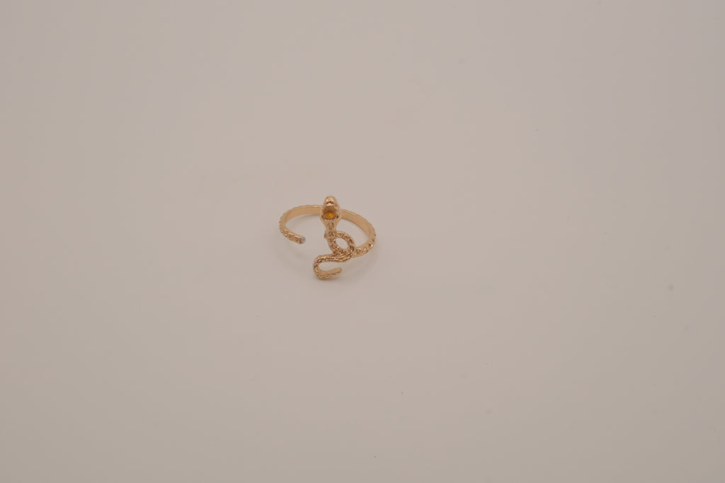 Gold-toned snake ring