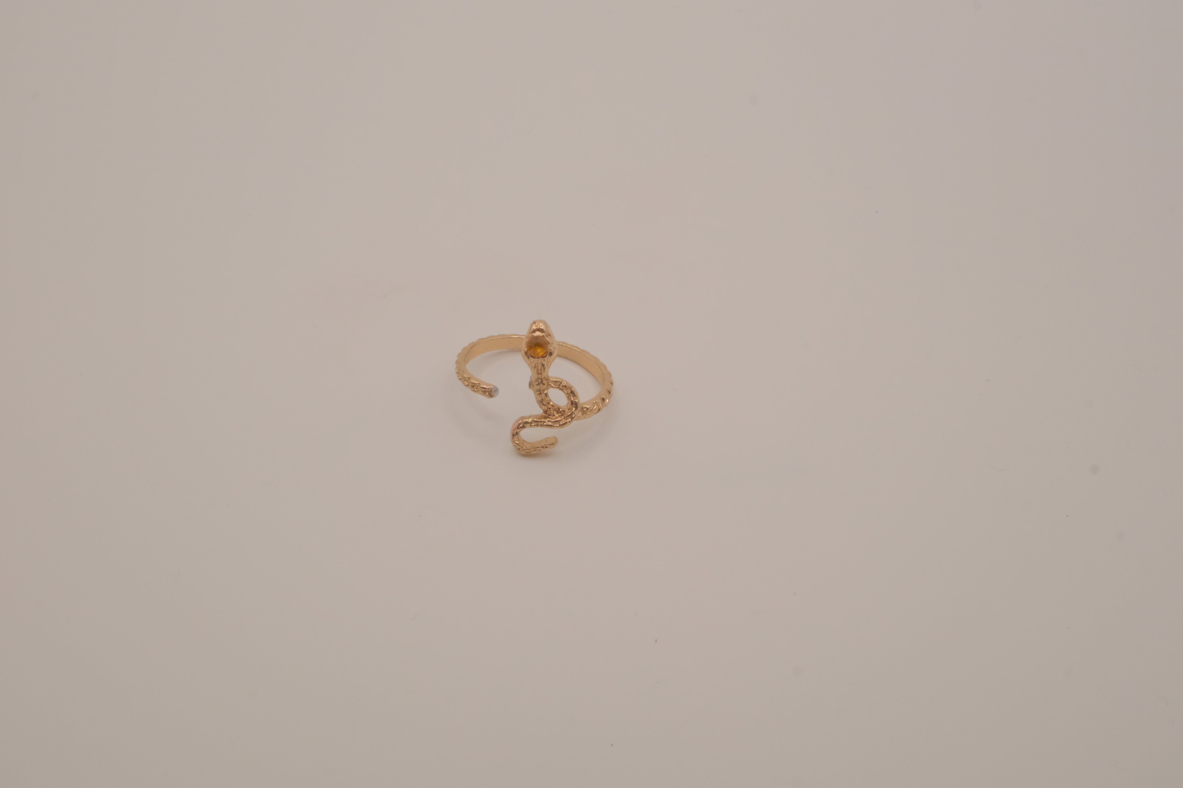 Gold-toned snake ring