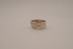 Vintage sterling silver heart cutout ring