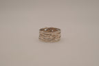 Vintage sterling silver heart cutout ring