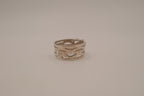 Vintage sterling silver heart cutout ring