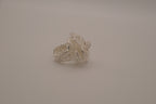 Sterling silver filigree flower ring