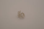 Sterling silver filigree flower ring