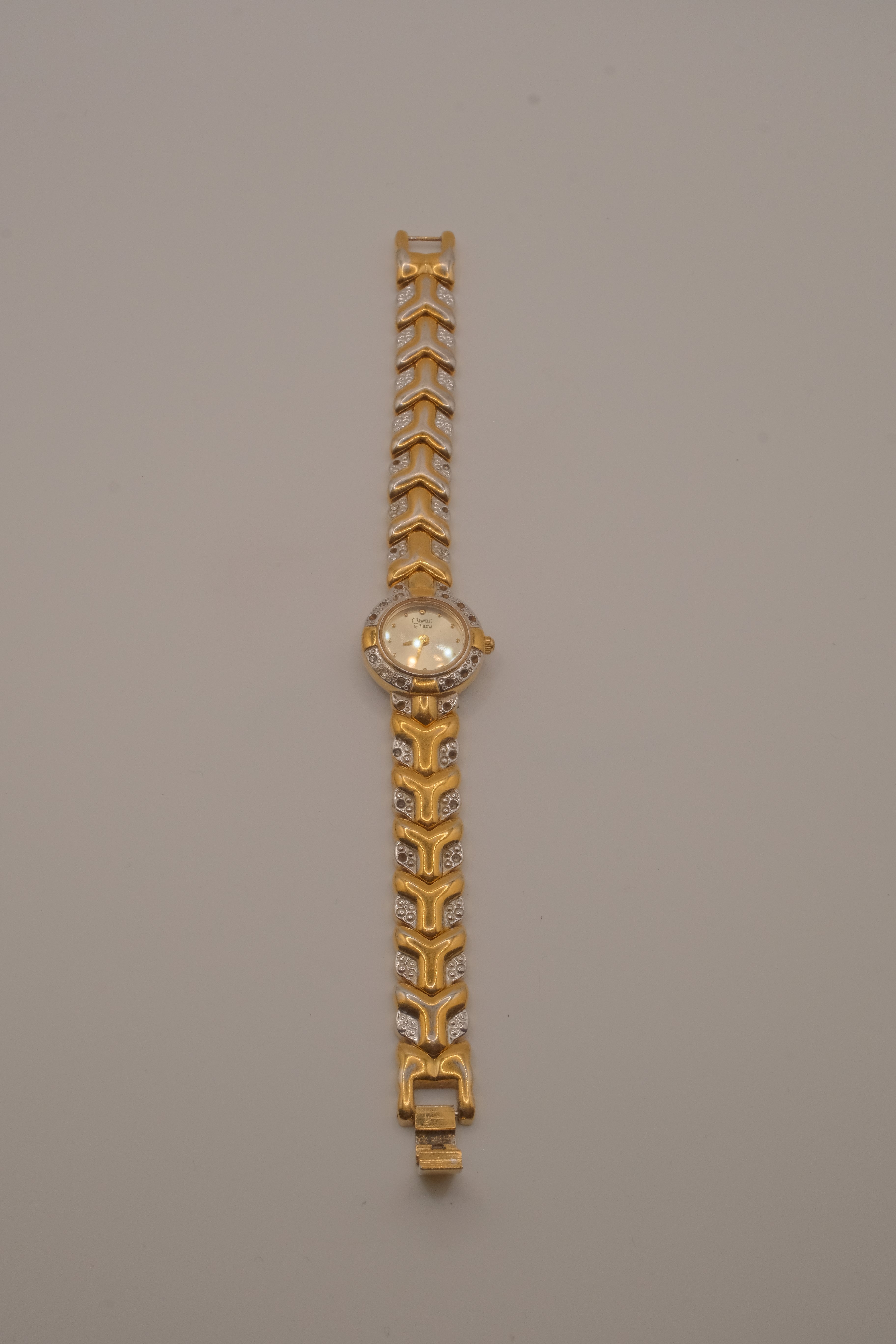 Vintage Caravelle Bulova Gold and Silver toned watch