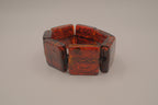 Chunky faux Amber stretch bracelet