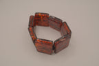 Chunky faux Amber stretch bracelet