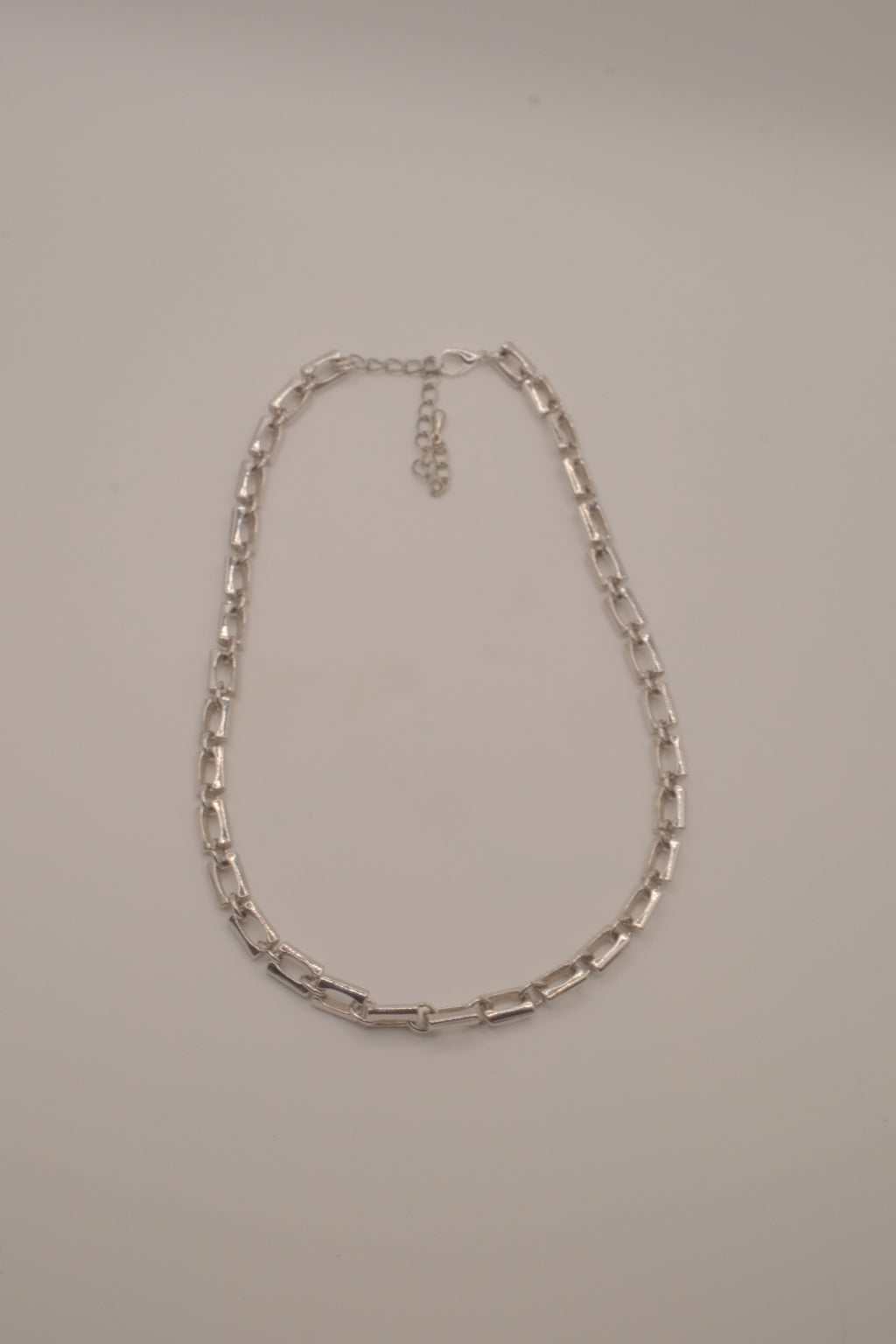 Reworked D'Orlan chunky rectangular link chain necklace