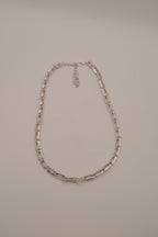 Reworked D'Orlan chunky rectangular link chain necklace