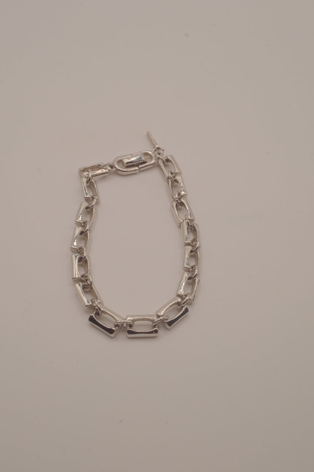 Reworked D'Orlan chunky rectangular link chain bracelet