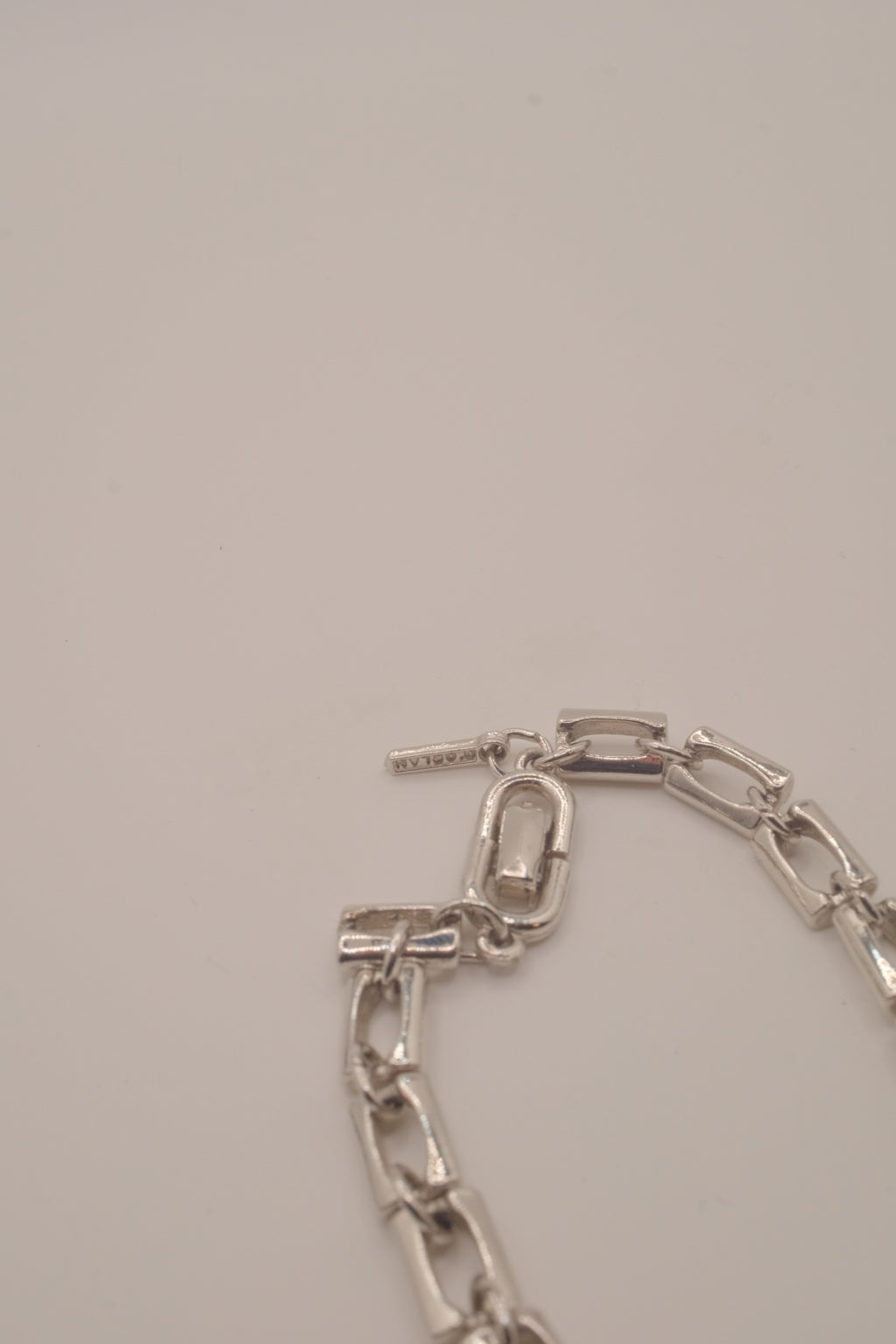 Reworked D'Orlan chunky rectangular link chain bracelet